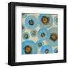 Abstract Blue swhirls-Yashna-Framed Art Print