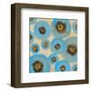 Abstract Blue swhirls-Yashna-Framed Art Print