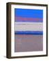 Abstract  Blue View 1-NaxArt-Framed Art Print