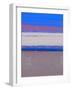 Abstract  Blue View 1-NaxArt-Framed Art Print