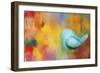 Abstract Bluebird of Happiness-Jai Johnson-Framed Giclee Print