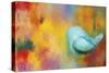 Abstract Bluebird of Happiness-Jai Johnson-Stretched Canvas