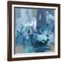 Abstract Blues II-Christina Long-Framed Art Print