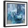 Abstract Blues II-Christina Long-Framed Art Print