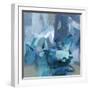 Abstract Blues II-Christina Long-Framed Art Print