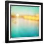 Abstract Blurred Cityscape Background-Elenamiv-Framed Art Print