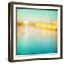 Abstract Blurred Cityscape Background-Elenamiv-Framed Art Print