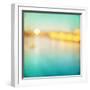 Abstract Blurred Cityscape Background-Elenamiv-Framed Art Print