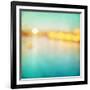 Abstract Blurred Cityscape Background-Elenamiv-Framed Art Print