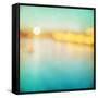 Abstract Blurred Cityscape Background-Elenamiv-Framed Stretched Canvas