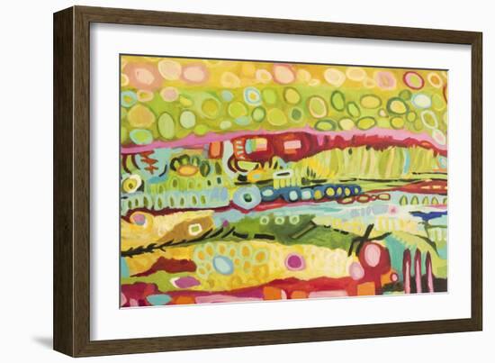 Abstract Bohemian-Karen Fields-Framed Art Print