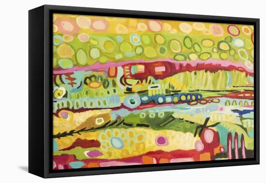 Abstract Bohemian-Karen Fields-Framed Stretched Canvas