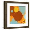 Abstract Brown, Yellow, Blue I-Irena Orlov-Framed Art Print