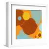 Abstract Brown, Yellow, Blue I-Irena Orlov-Framed Art Print