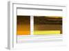 Abstract Brown Yellow-NaxArt-Framed Art Print