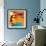 Abstract Buddhist Collage-null-Framed Art Print displayed on a wall