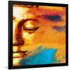 Abstract Buddhist Collage-null-Framed Art Print