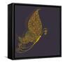 Abstract Butterfly-Rouz-Framed Stretched Canvas