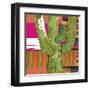 Abstract Cactus-Robbin Rawlings-Framed Art Print