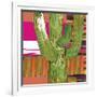 Abstract Cactus-Robbin Rawlings-Framed Art Print