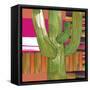 Abstract Cactus-Robbin Rawlings-Framed Stretched Canvas