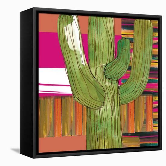 Abstract Cactus-Robbin Rawlings-Framed Stretched Canvas