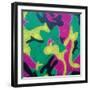 Abstract Camo-Abstract Graffiti-Framed Giclee Print