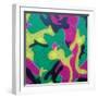 Abstract Camo-Abstract Graffiti-Framed Giclee Print