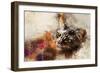 Abstract Cat Portrait-Valery Rybakow-Framed Premium Giclee Print