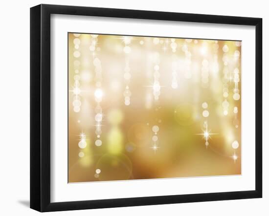 Abstract Christmas Background, Holiday Abstract Background-Subbotina Anna-Framed Art Print