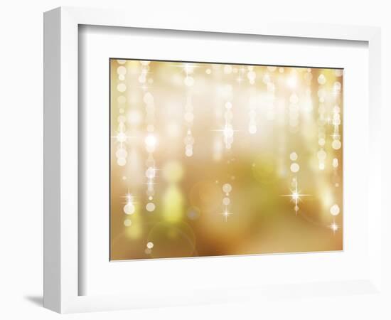 Abstract Christmas Background, Holiday Abstract Background-Subbotina Anna-Framed Art Print