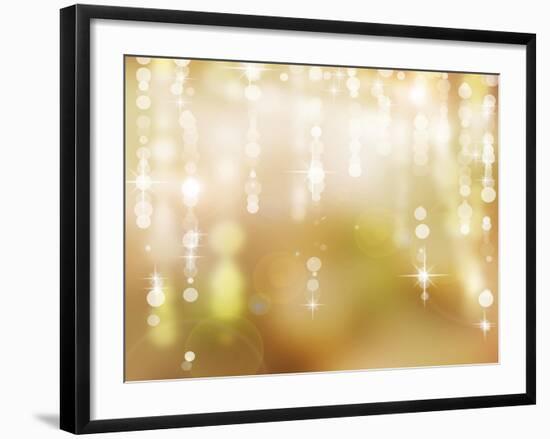 Abstract Christmas Background, Holiday Abstract Background-Subbotina Anna-Framed Art Print