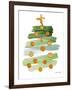 Abstract Christmas Tree I-Lanie Loreth-Framed Art Print