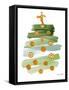 Abstract Christmas Tree I-Lanie Loreth-Framed Stretched Canvas