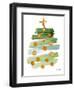 Abstract Christmas Tree I-Lanie Loreth-Framed Art Print