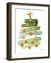 Abstract Christmas Tree I-Lanie Loreth-Framed Art Print