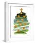 Abstract Christmas Tree II-Lanie Loreth-Framed Art Print