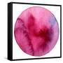 Abstract Circle Watercolor Painted Background-Rudchenko Liliia-Framed Stretched Canvas