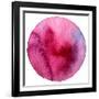 Abstract Circle Watercolor Painted Background-Rudchenko Liliia-Framed Art Print