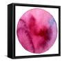 Abstract Circle Watercolor Painted Background-Rudchenko Liliia-Framed Stretched Canvas