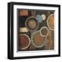 Abstract Circles I-Kimberly Poloson-Framed Art Print