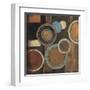 Abstract Circles I-Kimberly Poloson-Framed Art Print