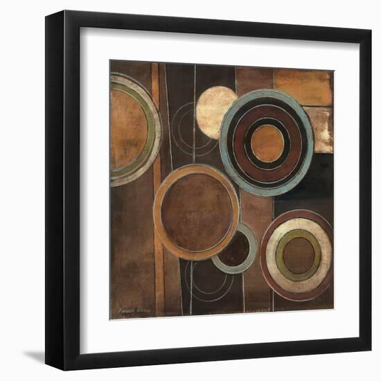 Abstract Circles II-Kimberly Poloson-Framed Art Print