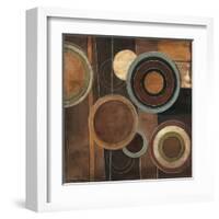 Abstract Circles II-Kimberly Poloson-Framed Art Print