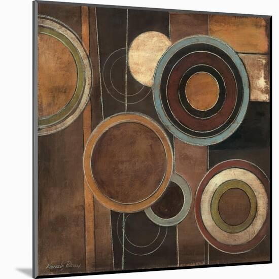 Abstract Circles II-Kimberly Poloson-Mounted Art Print