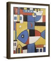 Abstract City-Joaquin Torres-Garcia-Framed Giclee Print