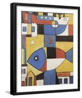 Abstract City-Joaquin Torres-Garcia-Framed Giclee Print