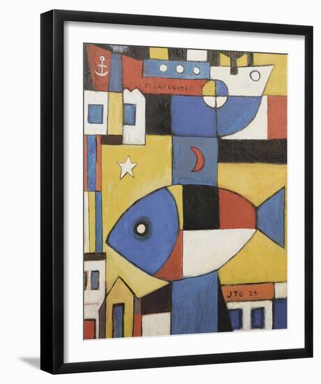Abstract City-Joaquin Torres-Garcia-Framed Giclee Print