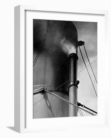 Abstract Close Up of Merchant Ship Steam Whistle-Peter Von Cornelius-Framed Photographic Print
