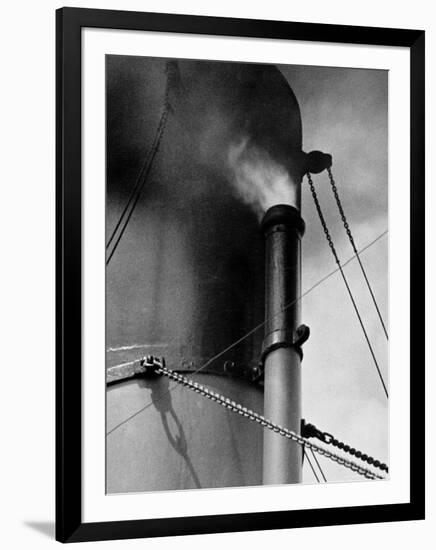 Abstract Close Up of Merchant Ship Steam Whistle-Peter Von Cornelius-Framed Photographic Print